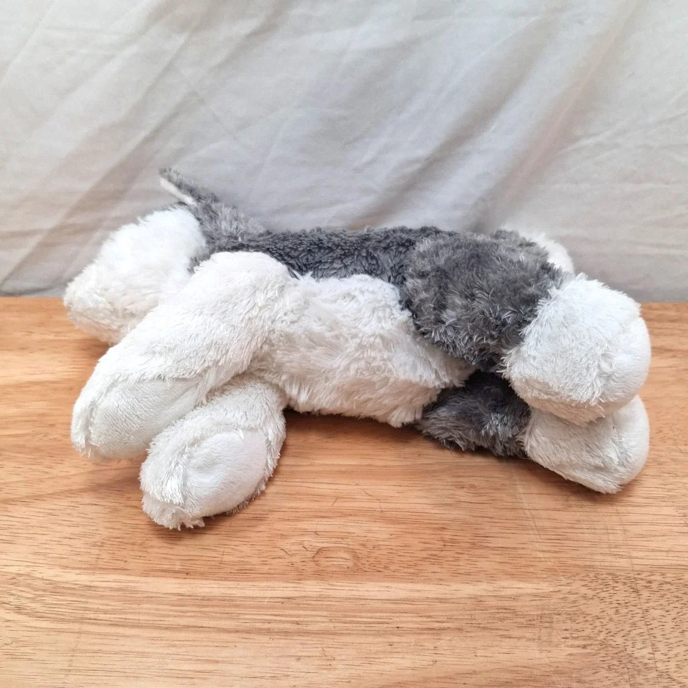 Aurora Plush Husky Dog Gray White Blue Eyes Plush Toy Stuffed Animal 12